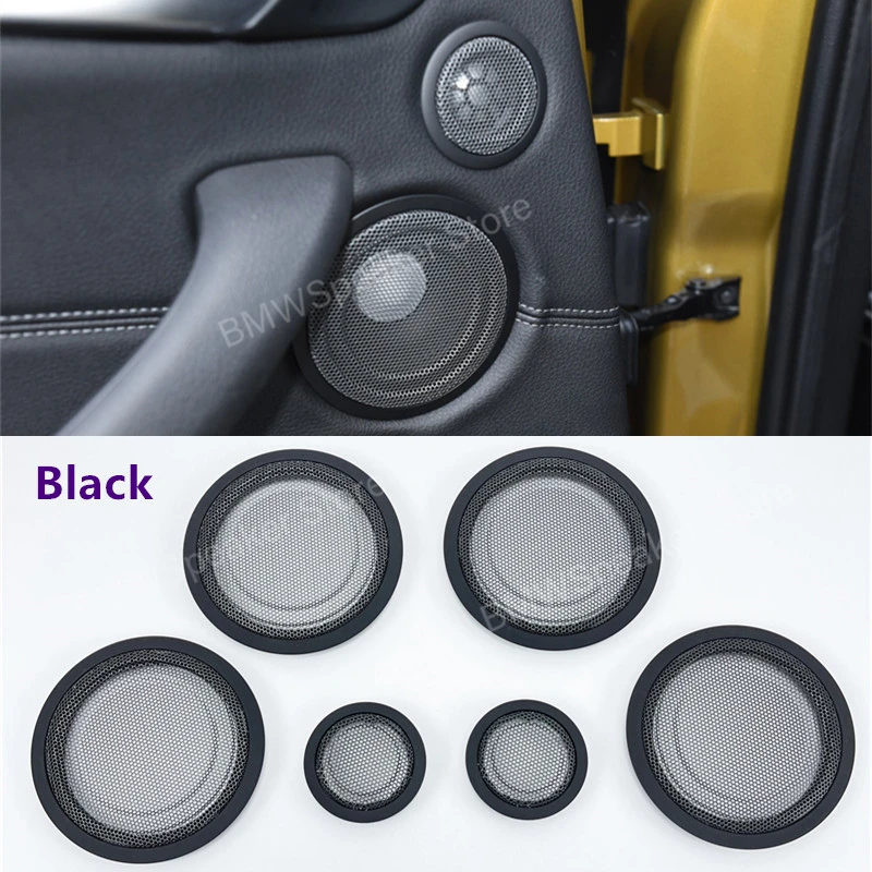 For BMW F30 F31 F32 F33 F34 F48 F36 F45 F46 3GT 3 Series Car Front Rear Door Speaker Covers Mid High Range Audio Horns Case Trim door speaker covers