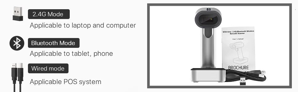 ISSYZONEPOS сканер штрих-кодов беспроводной проводной 1D 2D изображения Портативный bluetooth-сканер считыватель штрих-кодов qr-кодов поддержка