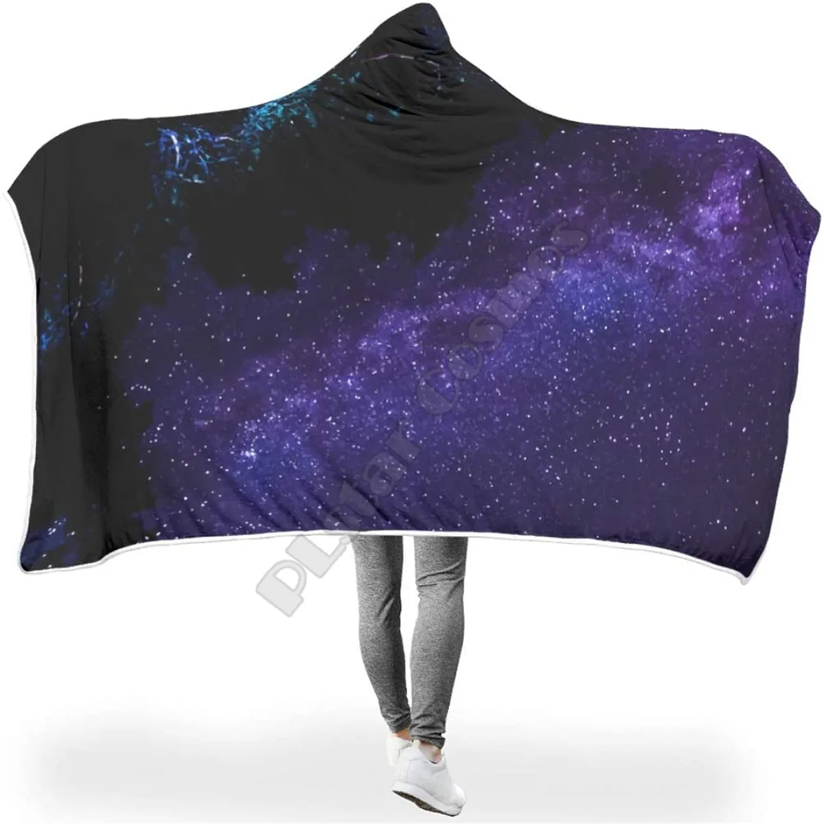 

Starry Sky Chic Colorful Hooded Blanket 3D print Wearable Blanket Adults men women Polynesian Drop Shipping 03