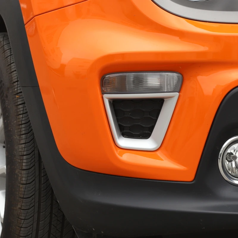 YCCPAUTO 2 шт. ABS Передние указатели поворота накладка рамка для Jeep Renegade автомобиля наружное украшение крышка наклейка
