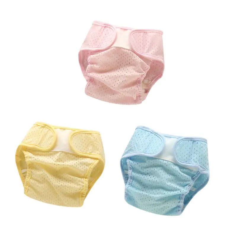 Новые дышащие подгузники для новорожденных из шелка и ледяного волокна; удобные сетчатые подгузники для малышей; удобные для кожи подгузники с карманами