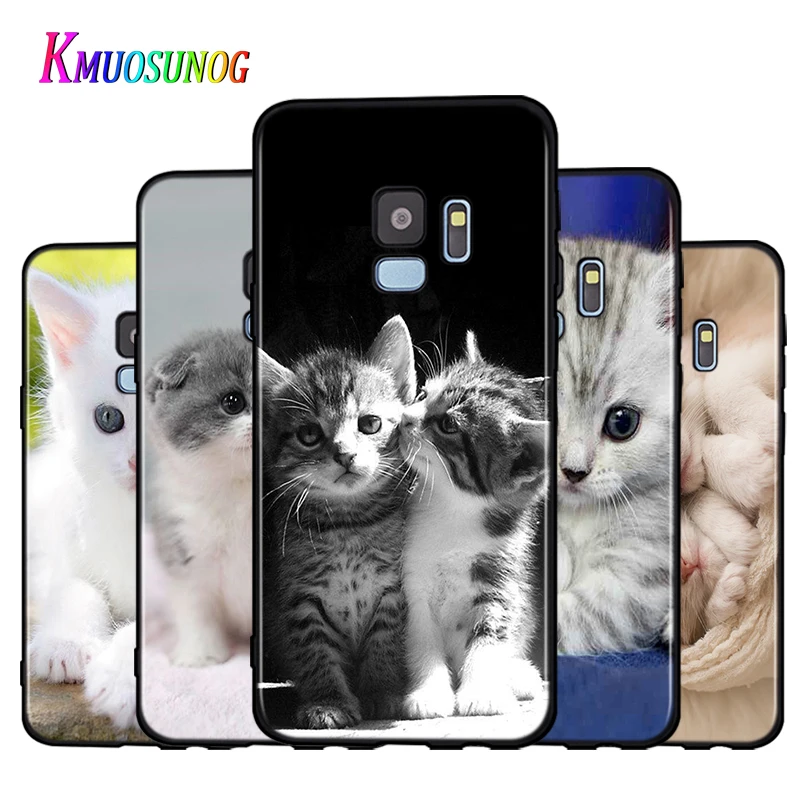 Силиконовый чехол с милым котенком для Samsung Galaxy A9 A8 A7 A6 A6S A8S Plus A5 A3 Star 2018 2017 2016 |