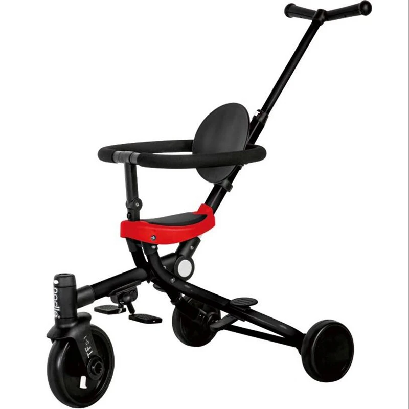 

2019 two-way multi-function baby stroller children's tricycle can be folded, suitable for 1-5 years old baby
