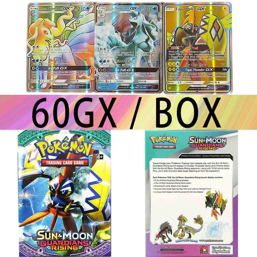 60pcs/box Takara Tomy Pokemon Vmax Gx Ex Mega Cards Tag Game Booster Box  English Trading Battle Shining Card Collection Kids Toy - Game Collection  Cards - AliExpress