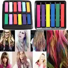 6/12 шт волосы Цвет Мел нетоксичный Временный салон Комплект Для женщин девушки моющиеся Пастель Мел Краска пигмент Инструменты для укладки волос