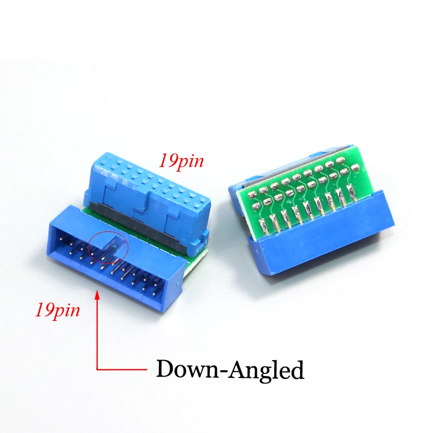Cltgxdd USB 3 0 20pin штекер к женскому удлинительному адаптеру Угловой 90 градусов для