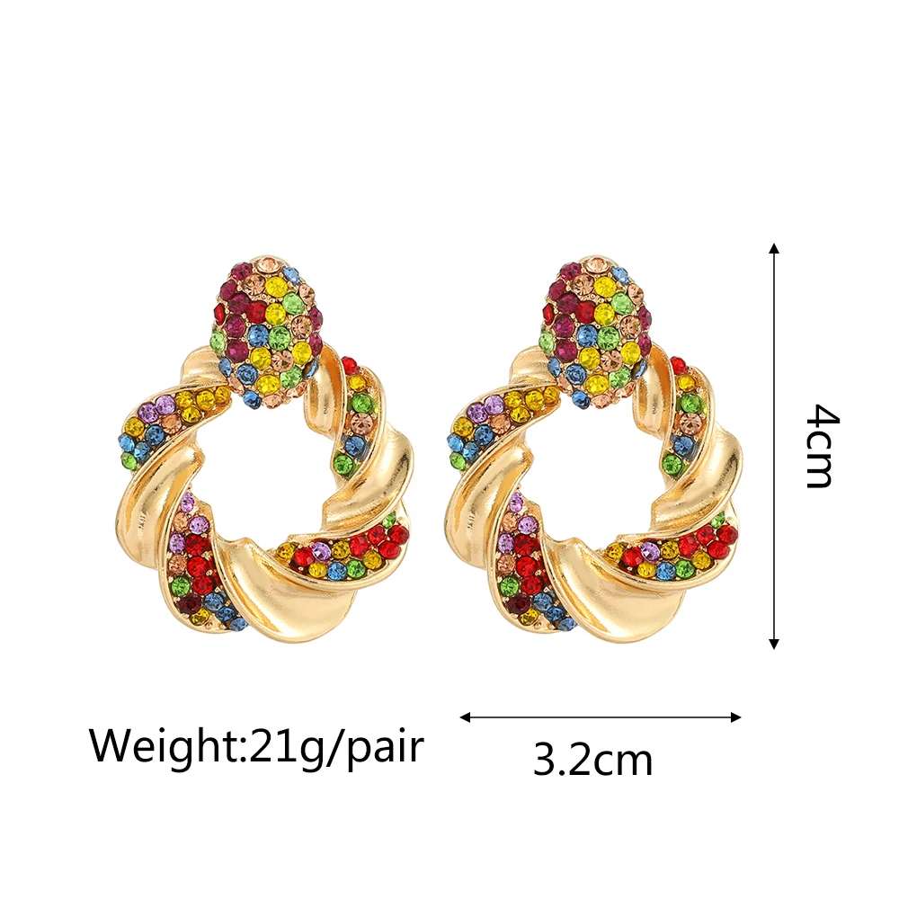 Ztech Mix Crystal Geometric/Bowknot Earrings For Women Big Long Trendy Jewelry Brincos Korean Fashion Accessories pendientes