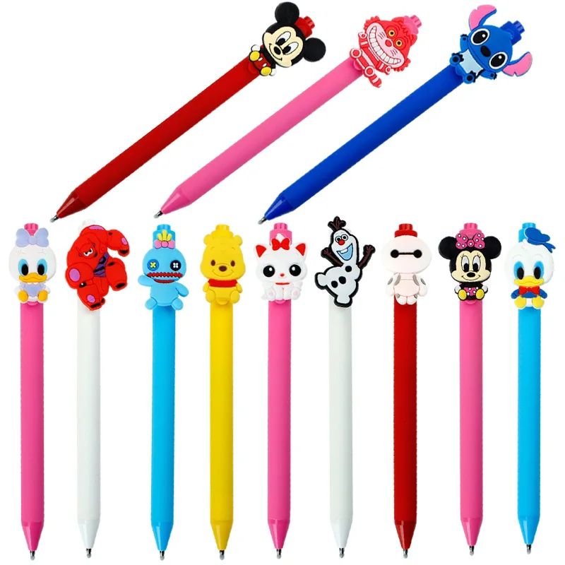 

Disney cartoon black 0.5mm gel pen Mickey Minnie Student Stationery Writing Supplies signing pen Office school supplies Kid gift