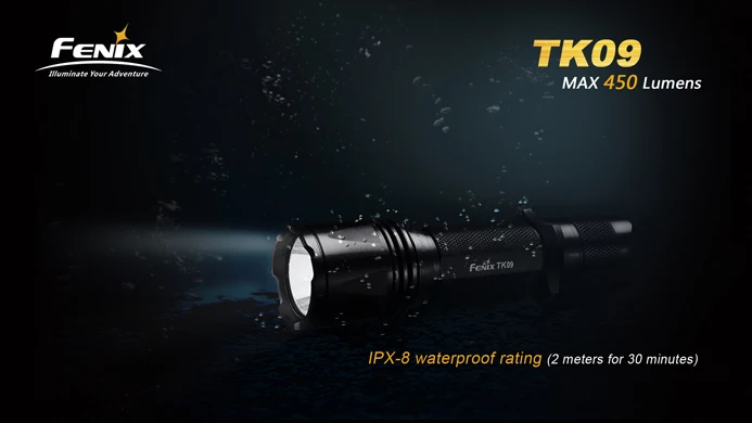 Fenix TK09 Cree XP-G2(R5) светодиодный фонарик 450 люмен
