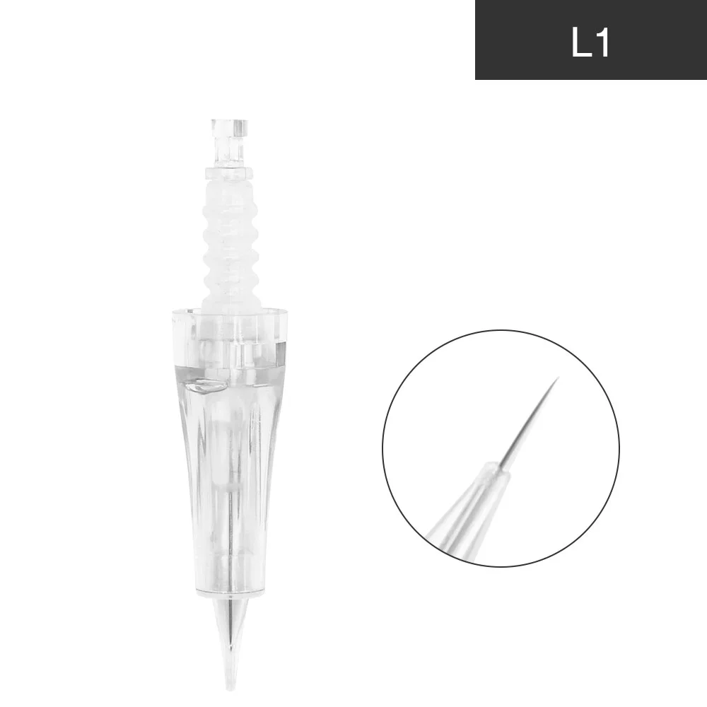 Dr.Pen Ultima A1 электрическая ручка для ухода за кожей, набор инструментов, микро Ручка для мезотерапии, автоматический микро игольчатый ролик с 12 иглами - Габаритные размеры: 20pcs L1 needles
