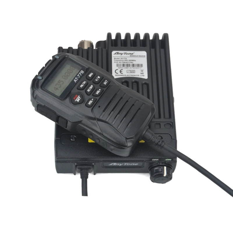 Anytone AT-778 UHF Mobile Radio 400-480MHz 25Watt 512channels mini FM mobile transceiver