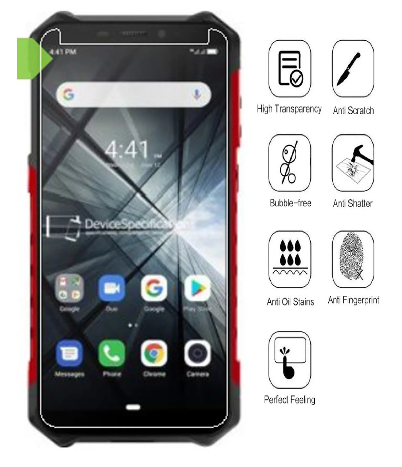 Закаленное стекло для Ulefone Armor X3 Защитная пленка экрана 5 дюйма устойчивая к