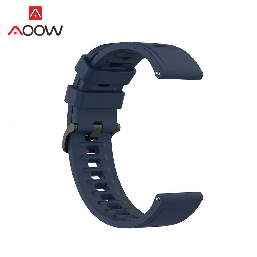 20 мм 22 мм спортивный силиконовый ремешок для часов Amazfit GTR 42 мм 47 мм samsung Galaxy Watch Active2 S2 S3 huawei GT 2 Garmin ремешок