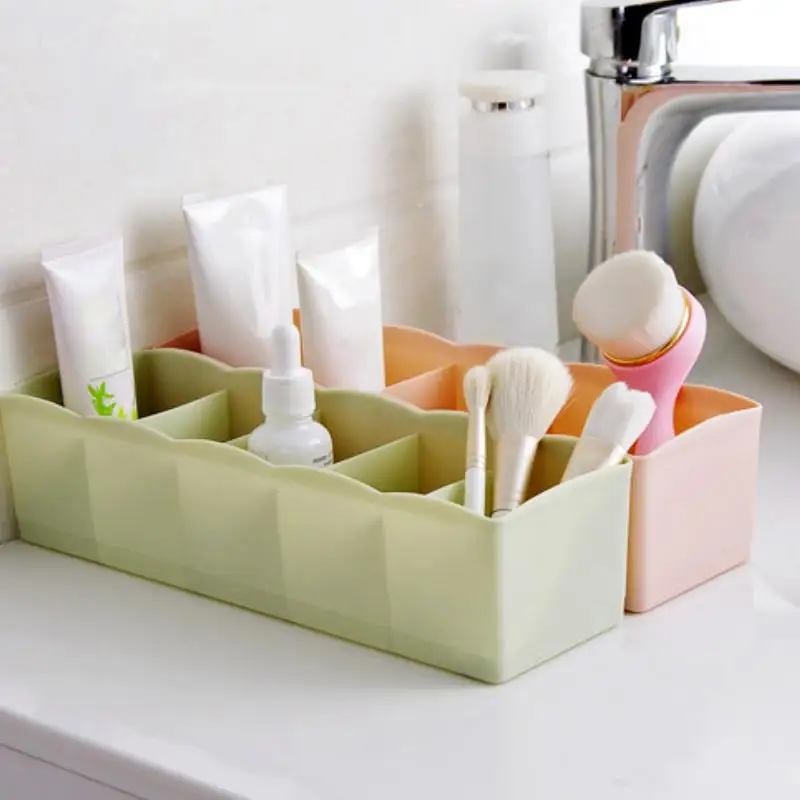 Новые 5 сетки пластиковые ящики для хранения держатель щеток для макияжа ювелирные изделия хранения ящика органайзеры разное носки стойка для домашних запасов Organiz