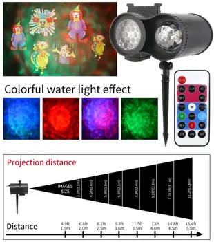 

Waterproof Moving Laser Projector Lamps 12 Patterns LED Stage Light For Christmas New year Party Light Landscape Garden Lamp