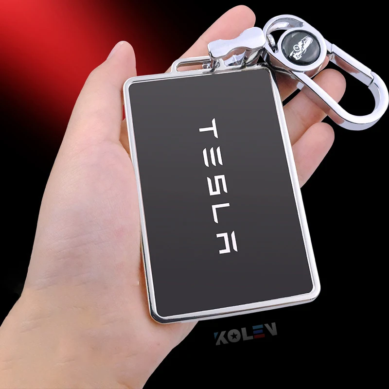 Custodia protettiva per portachiavi per auto in TPU morbido per Tesla Model 3 Card Remote Key Fob Bag Shell Clip accessori per lo Styling dell'auto - H9e312d4667d446f2870d80730161d691C