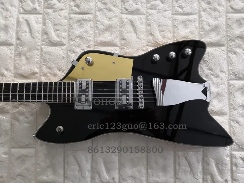 

Custom Black Electric Guitar,Rosewood Fretboard has semicircular pearl inlay,free shipping!customized!PayPal available!G-1