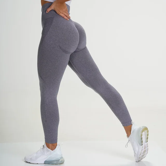 Women Sports Yoga Pants Hight Waist Push Up Smile Shape Hip Legging Running Fitness Gym Yoga