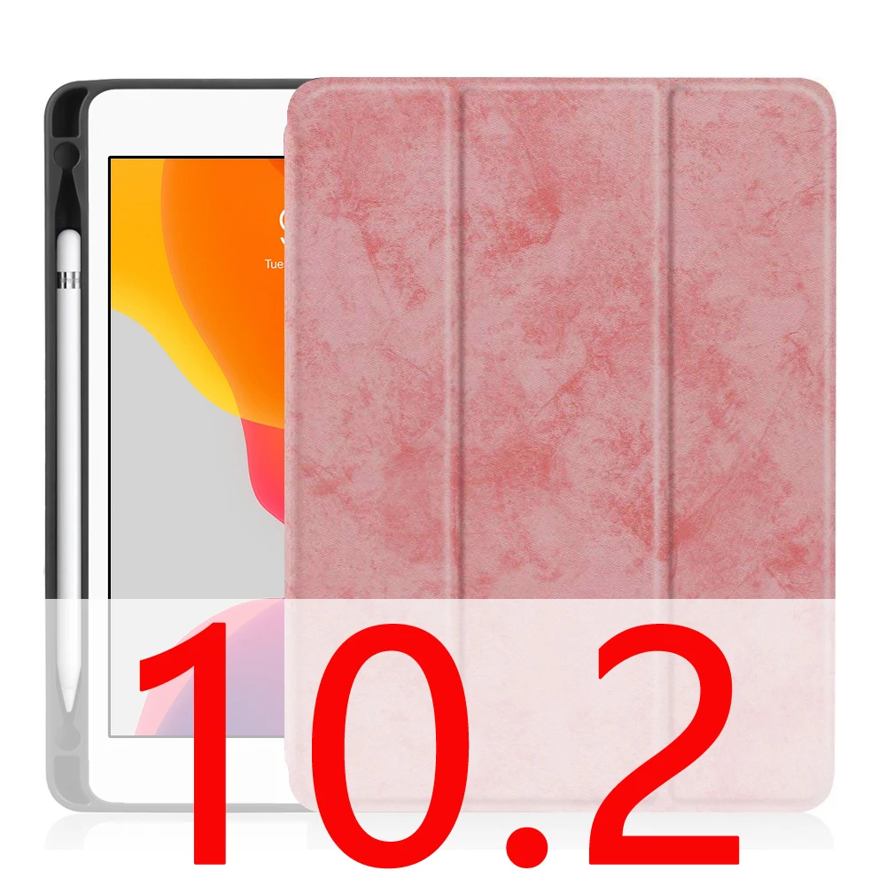 Для ipad Pro 10,5 чехол с карандашом для ipad Air 3 чехол Funda, для ipad 10,2 чехол Pro 10,5 для ipad чехол - Цвет: pink 10.2