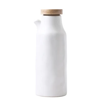 

1 Piece 400ML Ceramic Oil Bottle Leak-Proof Kitchen Vinegar Oil Olive Dispenser Bottle Seasoning Oil Pot Gravy Boats Tool