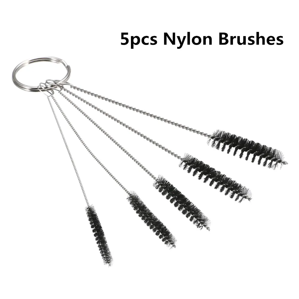 5pcs Nylon Brushes 2/2.5/3/4/5mm Drinking Straw Glass Tube Mini Cleaning Brush For Home Drinkware Scrub Remover | Дом и сад