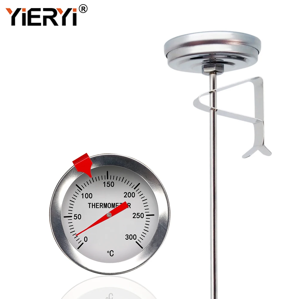 Instant Read Food Thermometer Cooking Kitchen BBQ Fried Temperature Sensor Meter Stainless Steel 150mm/300mm Probe food thermometer bbq thermometer