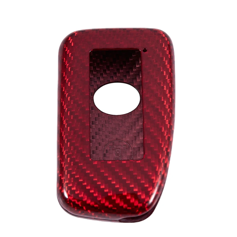 

Premium Real Carbon Fiber Red Snap on Case Fit for LEXUS 2014-2017 IS Smart Key Fob Remote
