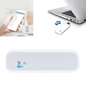 

Unlocked 4G LTE USB Modem 150 Mbps Mini USB 4G Dongle Portable WiFi Hotspot Router with SIM Card Slot Support B1/B3/B5/B7/B8