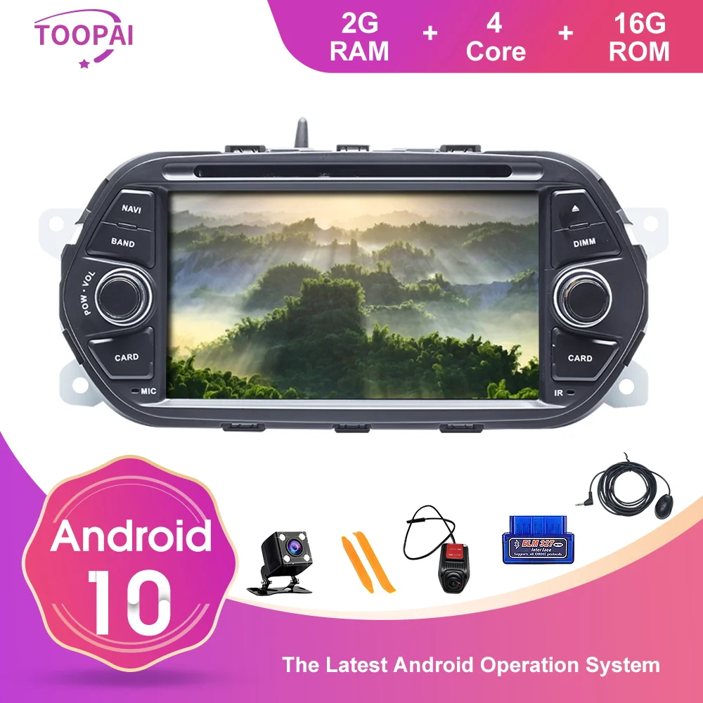 US $198.16 Toopai Android 10 For Fiat Egea Tipo 2015 2017 Dodge Neon 2015 2018