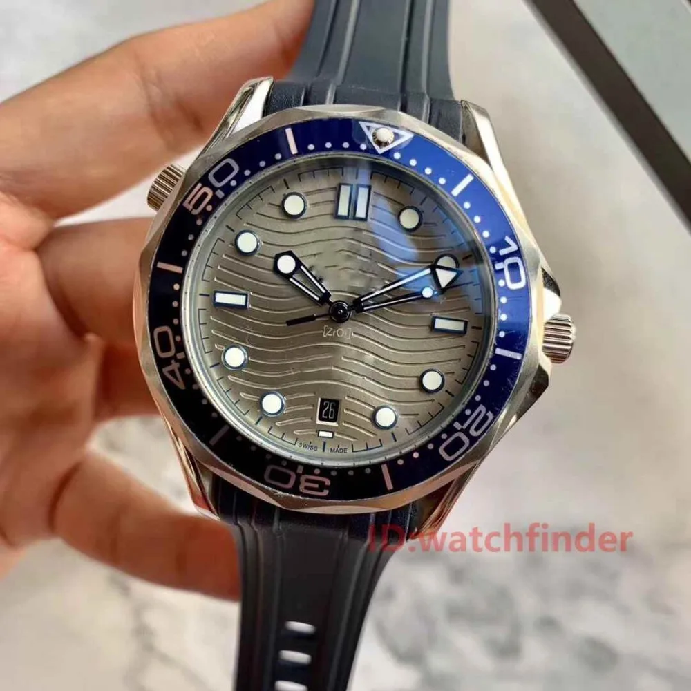 Розовое золото, нержавеющая сталь, Diver Master, Мужские автоматические механические Дизайнерские мужские часы, Топ бренд, Роскошные наручные часы для мужчин