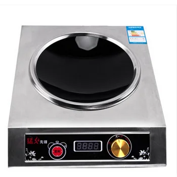 

High Power Commercial induction cooker3500W Concave Stir-frying Furnace Knob-type Electromagnetic stove