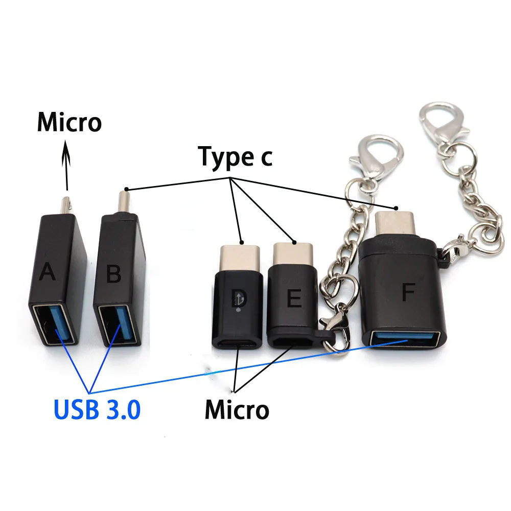 Адаптер Type C для Micro USB конвертер Samsung кабель зарядки и передачи данных xiaomi redmi 4x5 plus