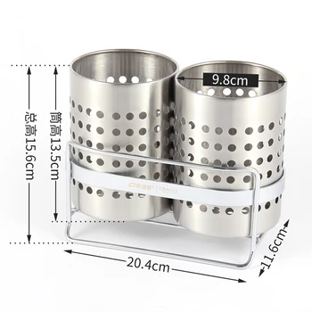 

Tableware Storage Basket with Bracket Chopstick Spoon Bucket Knife Fork Dinnerware Holder Rack Drain Kitchen Accessories