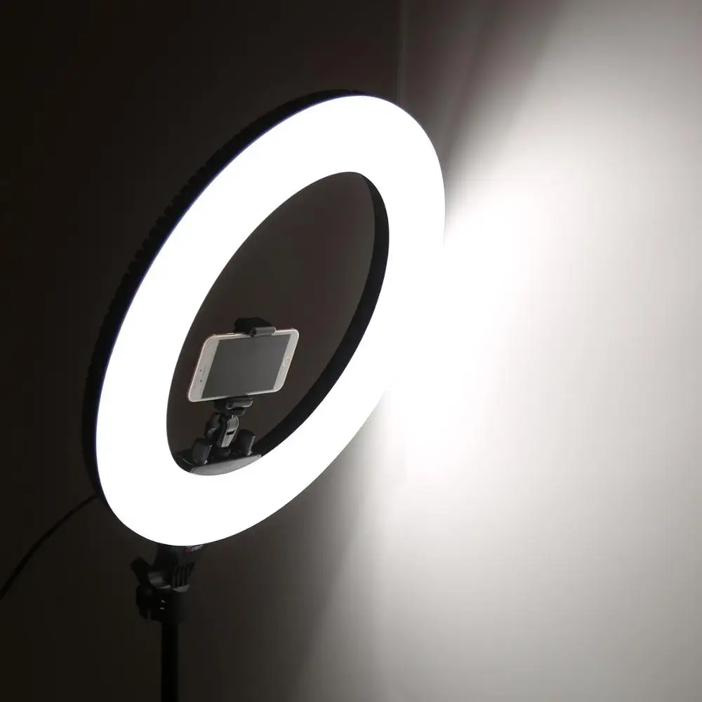 Anel de Luz para Estúdio Regulável com Tripé para Vídeo Fotográfico Iluminação Anel Maquiagem Fotografia Telefone Led - Image 6