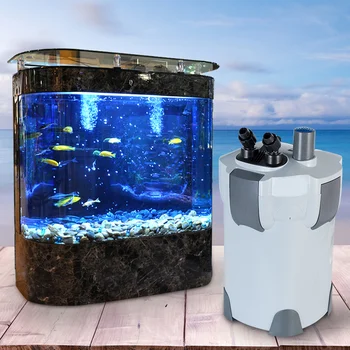 

2000L/h SUNSUN HW-404B 4-Stage External Aquarium Canister Filter with 9W UV Sterilizer for Aqua Fish Tank Koi Pond Up to 500L