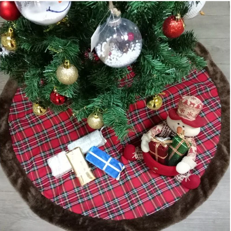 Юбка базовый тканевый Рождественский подарок Xmas дерево Коврик для пола Красивые вечерние украшения мягкий рынок внутреннее дерево для домашнего декора юбка