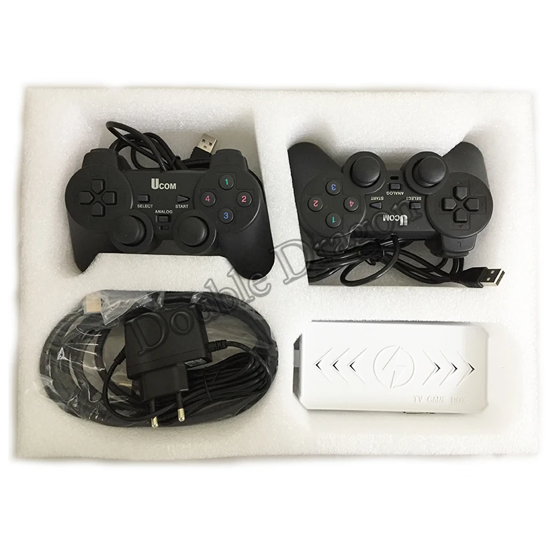 US $106.26 2 sets 8000 in 1 32GB Quad Core TV game box set with 2 usb gamepad controller power adpter HDMI output to TV amp arcade minotor