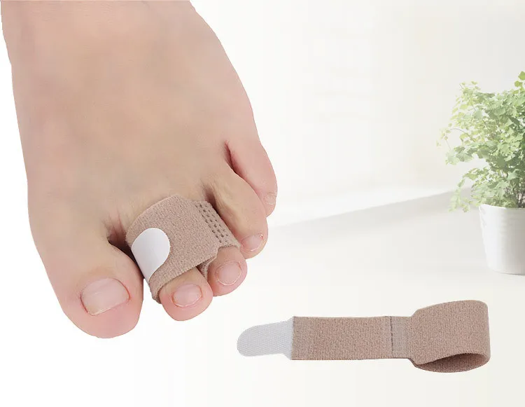 1Pc New Fabric Toe Finger Straightener Hammer Toe Hallux Valgus Corrector Bandage Toe Separator Splint Wrap Foot Stretcher Healt