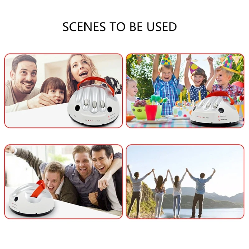 Upgrade Micro Electric Shocking Lie Detector, Tricky Novelty Polygraph Truth Tester for Family Partys Joke Game