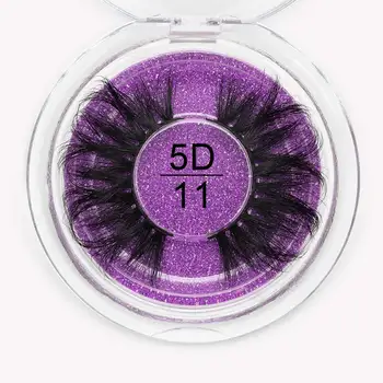 

SEXYSHEEP 1Pair 5D Mink Hair False Eyelashes Criss-cross Feathery Wispy Lashes Natural Long Eyelashes Makeup Extension