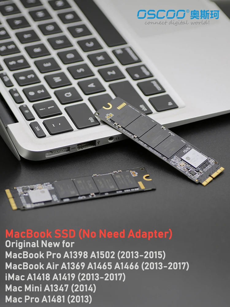 PCIe SSD NVME для Macbook Speed 2500 МБ/с. OSCOO оригинальные чипы|Внутренние твердотельные