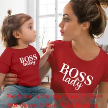 Одинаковая семейная одежда футболка для матери и дочери милая