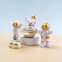 

3Pcs Cute Astronaut Model Desk Decoration PVC Spaceman Statue Figures Ornament Gift For Kids Adults Home Decor Crafts