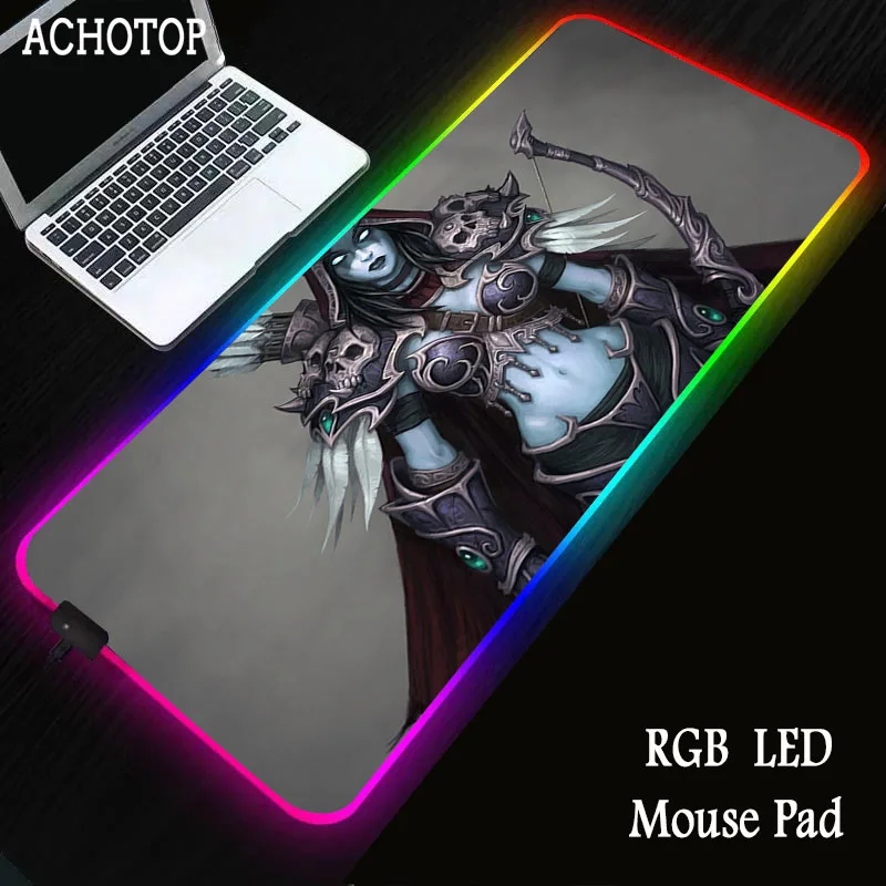 

Windrunner Gaming Mouse Pad RGB Large Mouse Pad Gamer Big Anime Mouse Mat Computer Mousepad Led Backlight XXL Keyboard Desk Mat