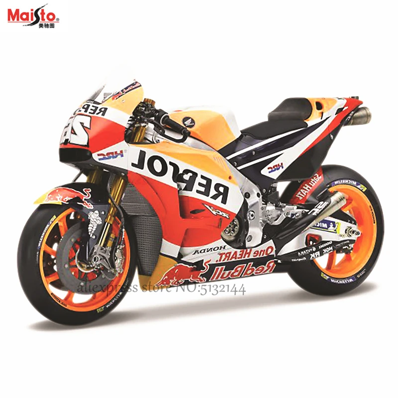 Maisto 1:18 Repsol Honda team RC213V NO: 93 оригинальная Авторизованная модель мотоцикла из сплава игрушка автомобиль коллекция подарков