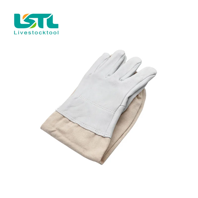 1 Pair Beekeeper Prevent Gloves Protective Long Sleeves Sheepskin Soft PU Leather Anti Bee for Beekeeping Apiculture Equipment beekeeping tools beekeeping accessories beekeeper gloves