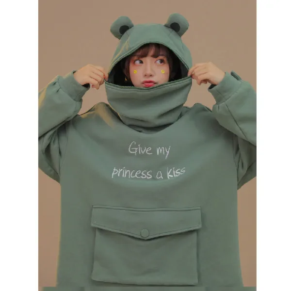 

Self-Made @ Mori Girl Mid-length Sense of Design Hoodie Autumn And Winter Thick plus Velvet Cute WOMEN'S Dress GIRL'S Loose-Fit