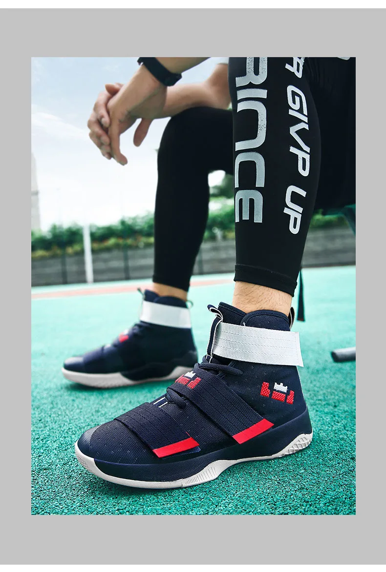 Men's Lebron James Basketball Shoes Breathable Sports Shoes Mens Ankle Boots Basketball Sneakers Cushioning Jordan Shoes Unisex