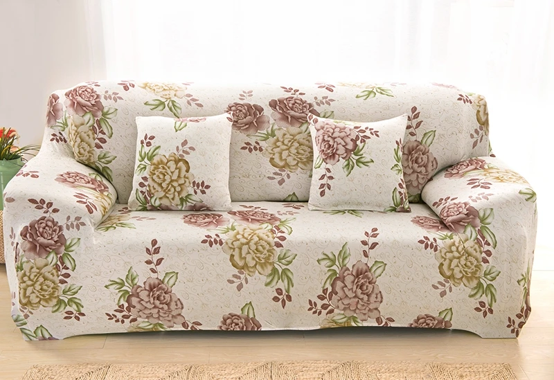 Универсальный Эластичный чехол для дивана с цветочным узором и рисунком листьев, секционная наволочка, угловые чехлы для мебели, кресла, домашний декор - Цвет: 5