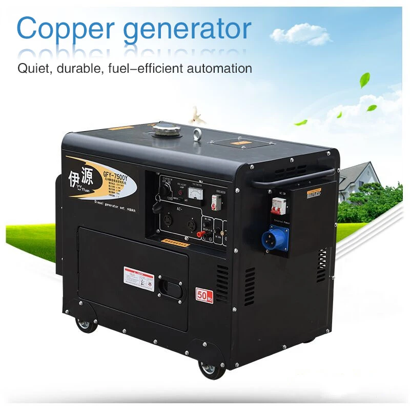 Diesel Silent Generator Set Small Household 3 5kw Single Phase 220v Diesel Generators Aliexpress